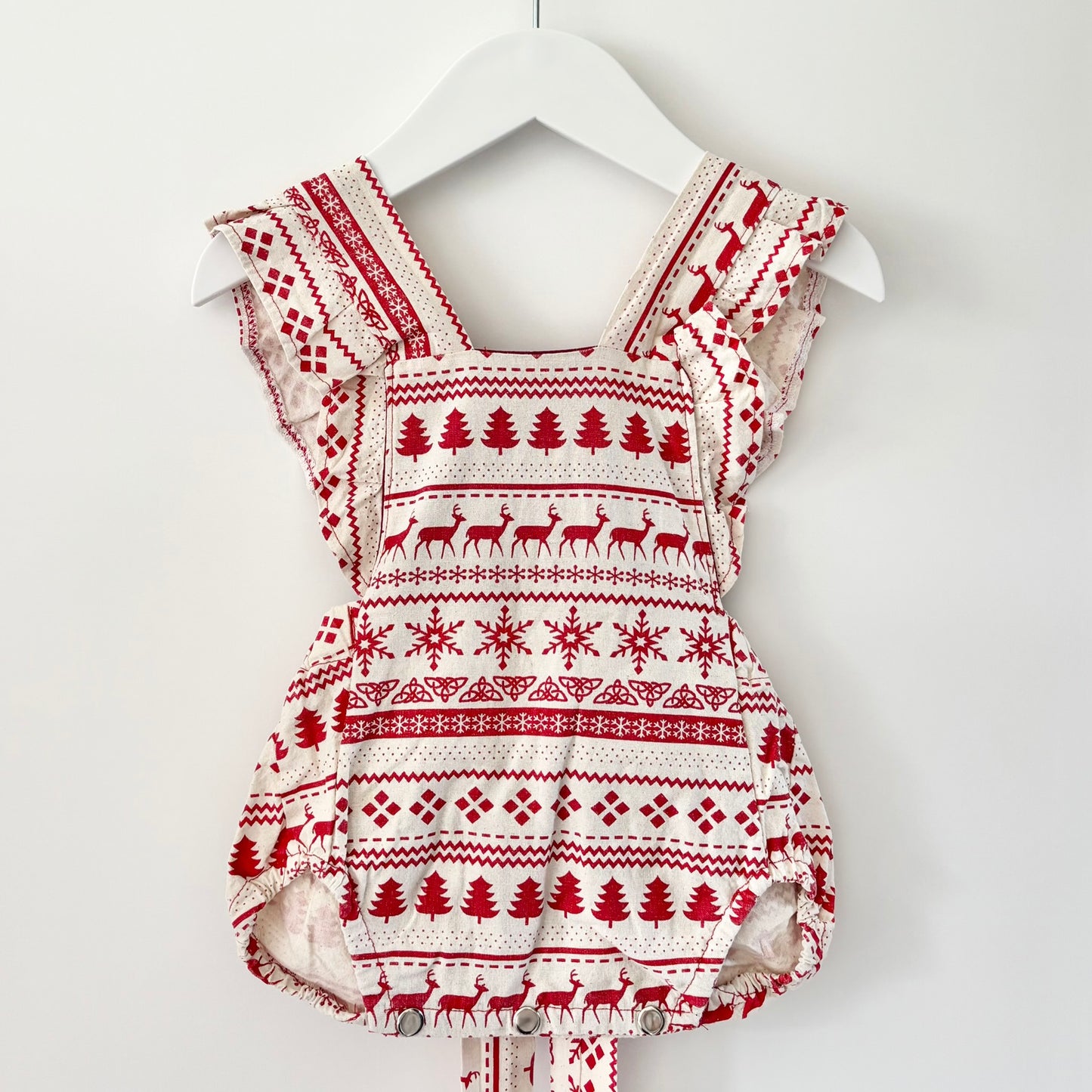 Handmade Christmas Romper, 6m
