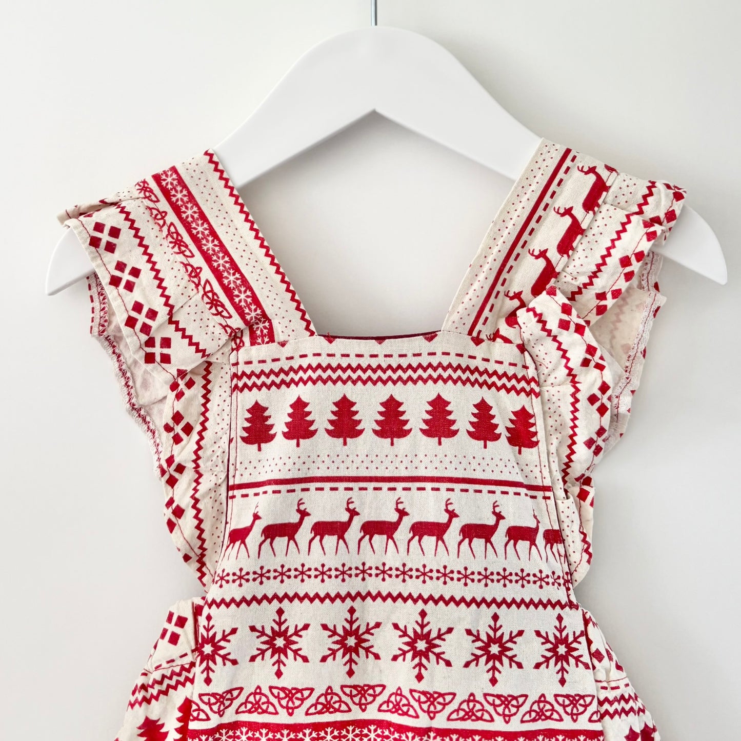 Handmade Christmas Romper, 6m