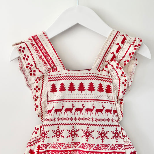 Handmade Christmas Romper, 6m