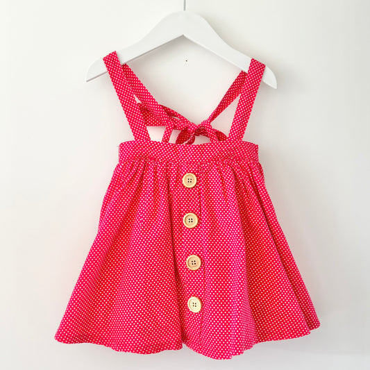 La Sienna Suspender Skirt, Size 4 (with free headband)