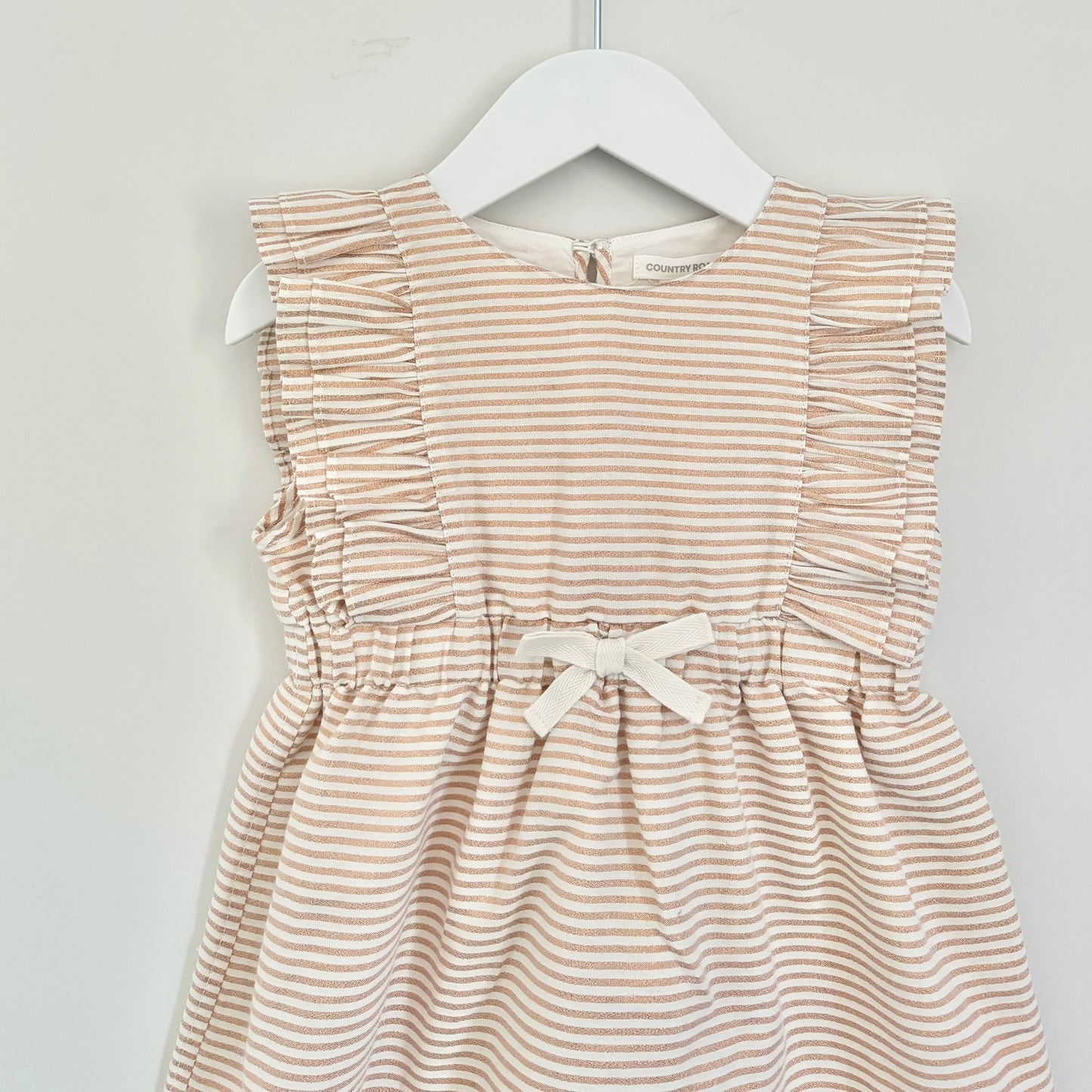 Country Road Rose Gold Stripe Dress, 18-24m