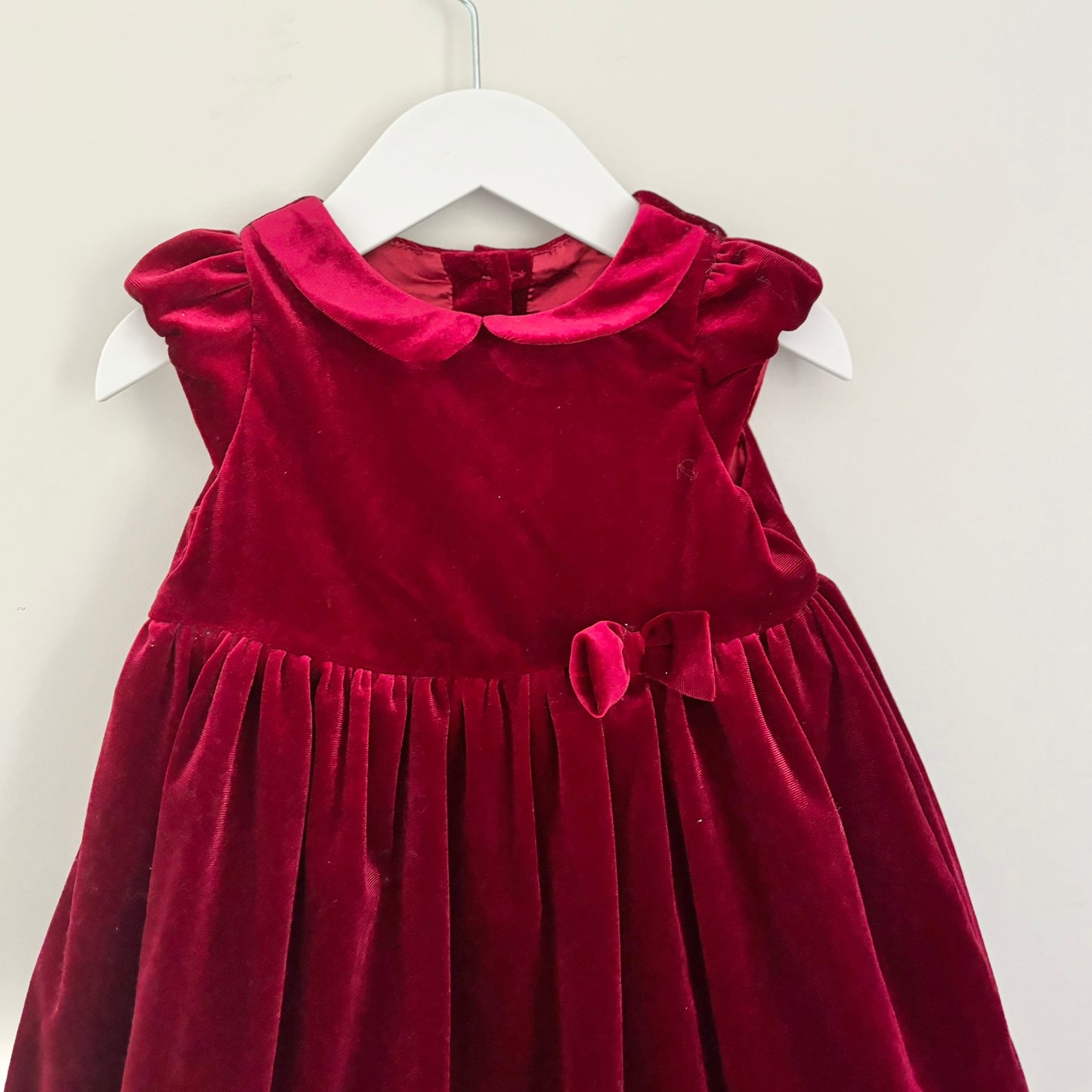 H&M Velvet Occasion Dress, 9-12m