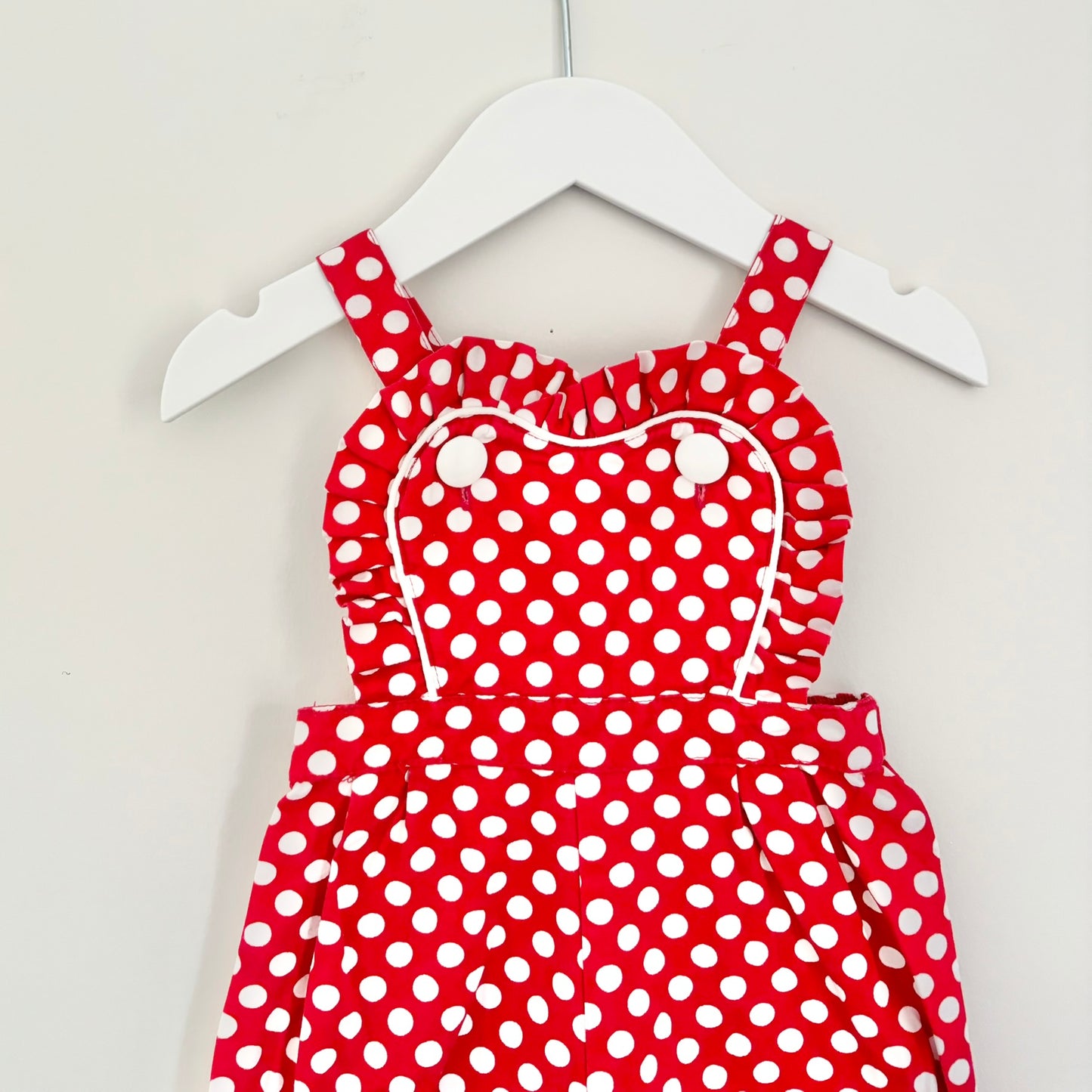 Rock Your Baby Polka Dot Romper, 3-6m