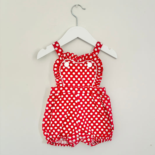 Rock Your Baby Polka Dot Romper, 3-6m