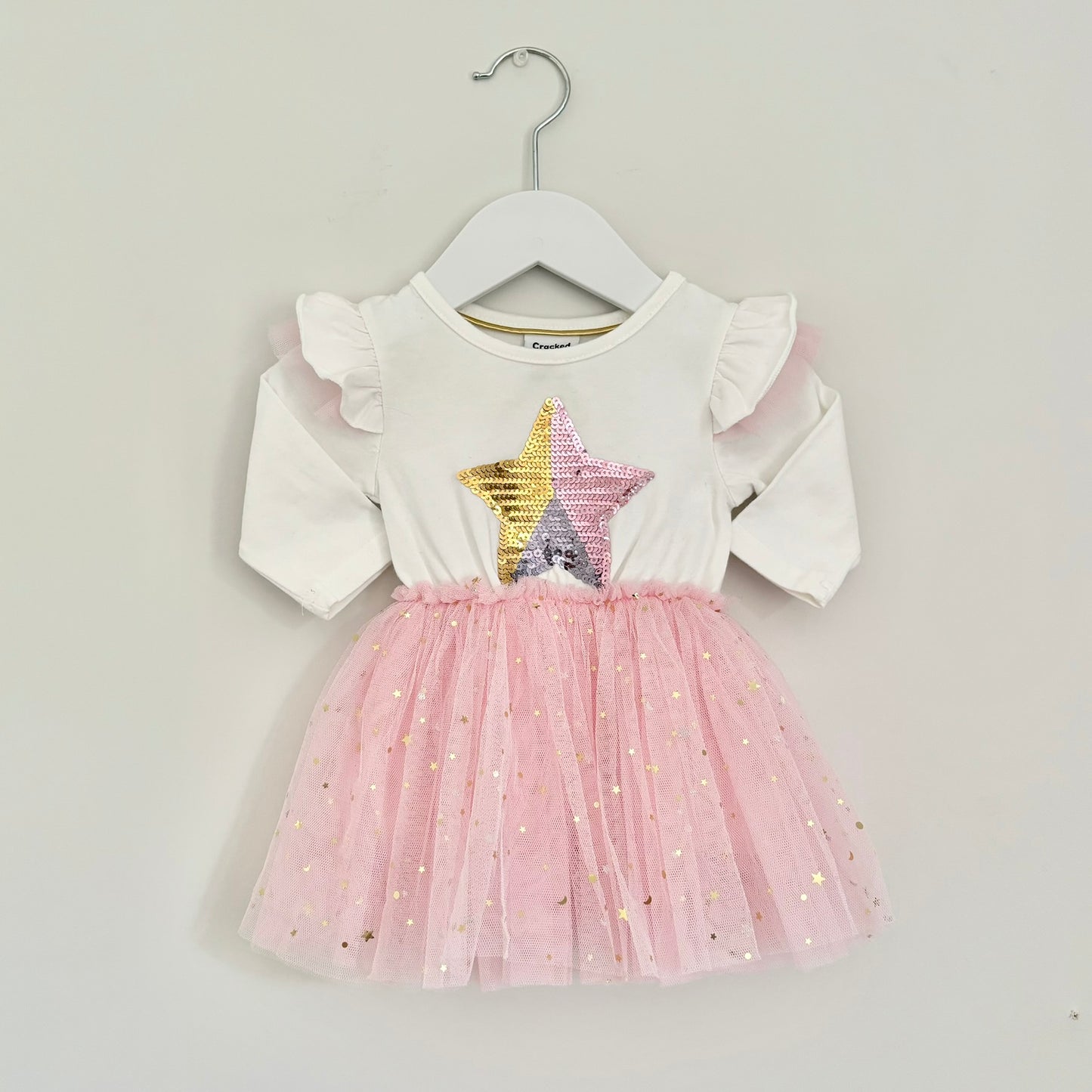 Cracked Soda Star Tutu Dress, 3-6m