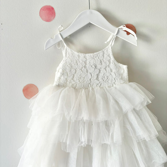 Teeny Weeny Lace Occasion Dress, 12m