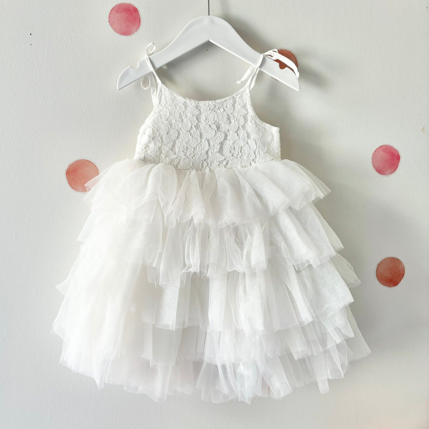 Teeny Weeny Lace Occasion Dress, 12m