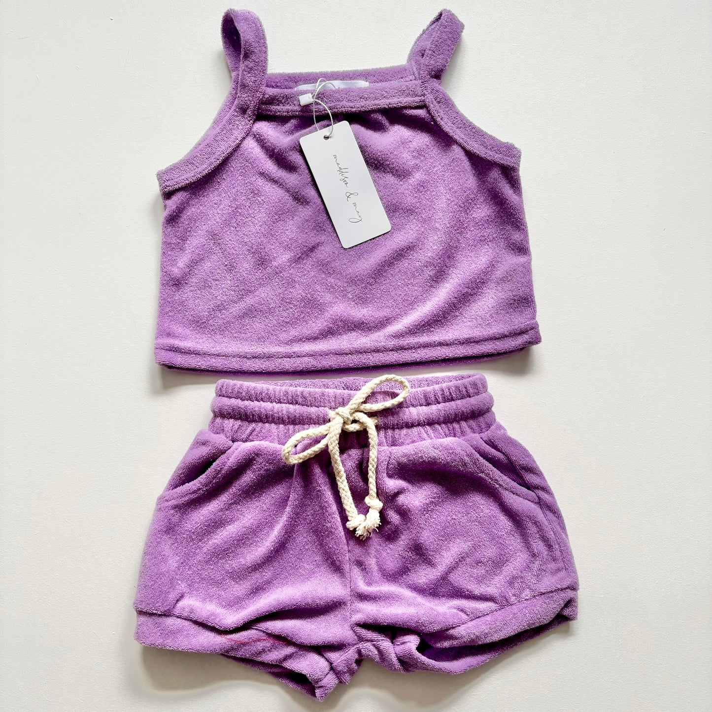 Maddison & May Lilac Set, 3-6m (NEW)