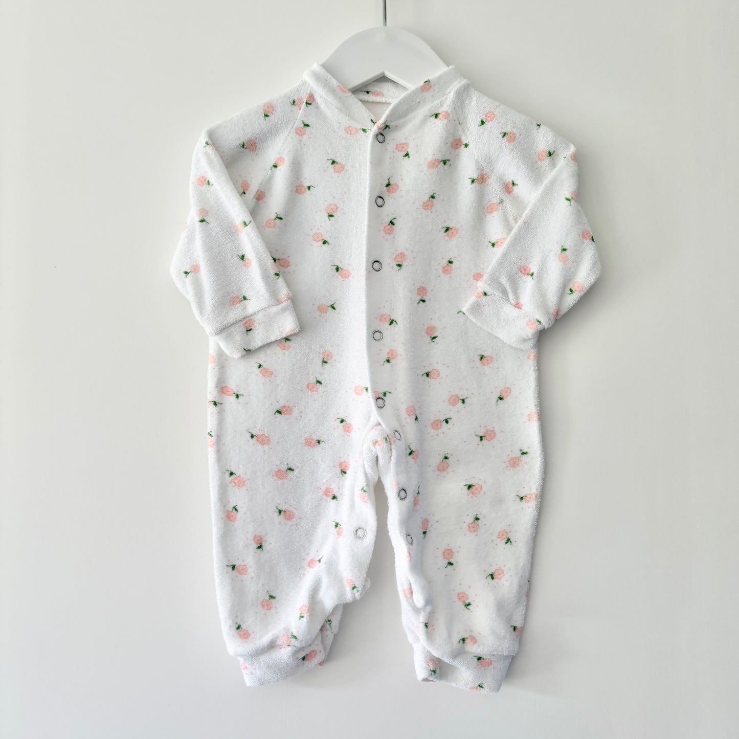 Terry Floral Onesie, 0-3m