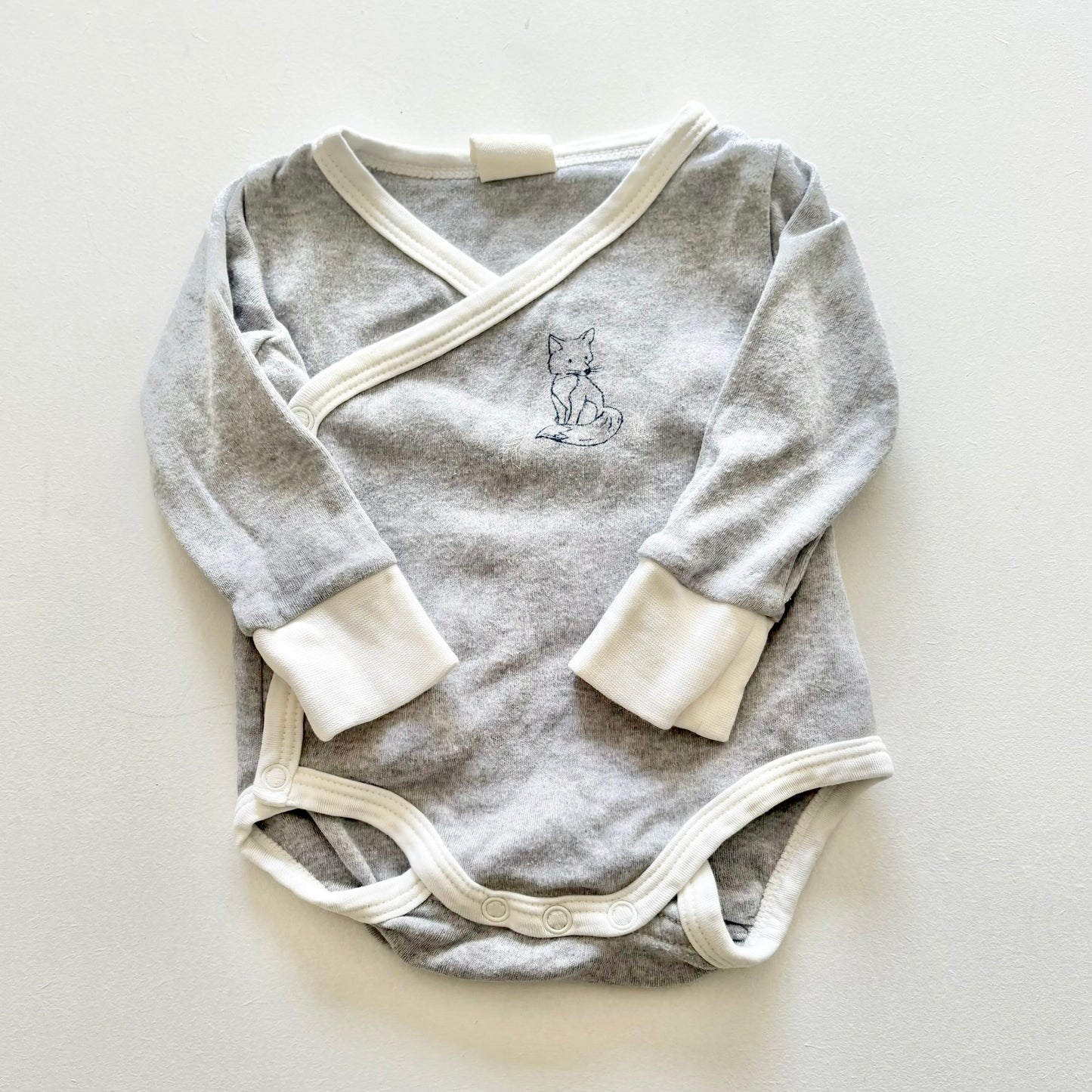 $2 BASICS - Little Bundle Fox Bodysuit, 0-3m