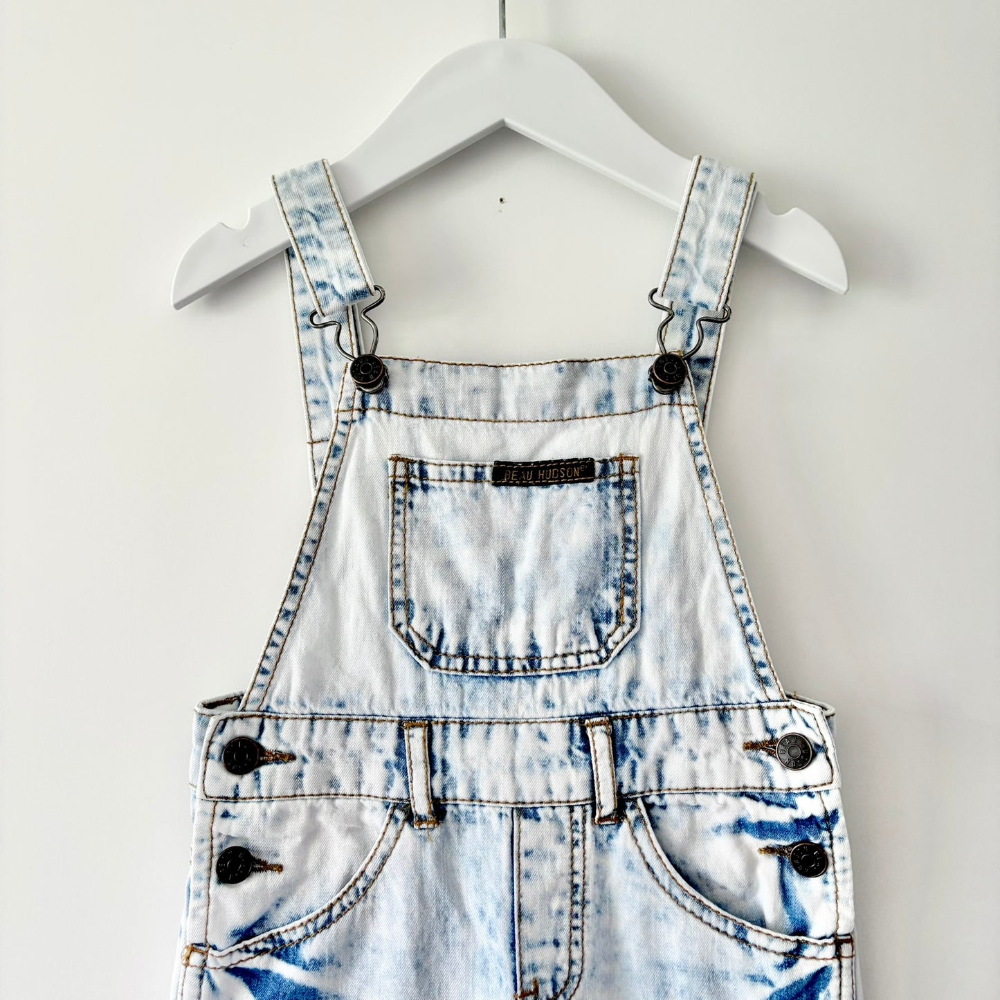 Beau Hudson Acid Wash Overalls, Size 2