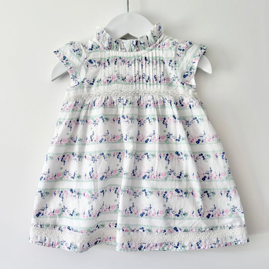 Next Vintage Floral Dress, 3-6m