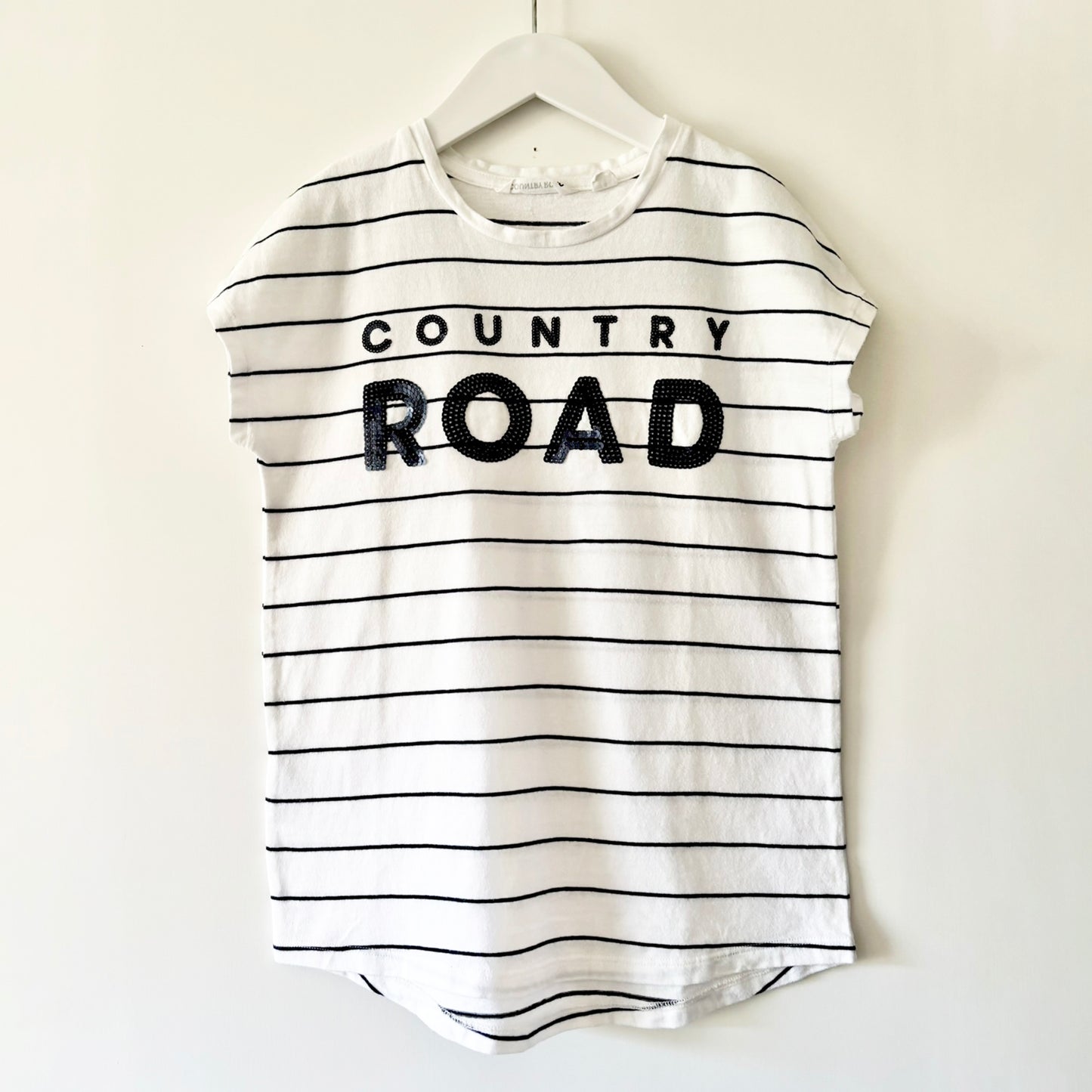 Country Road Logo Tee, Size 8