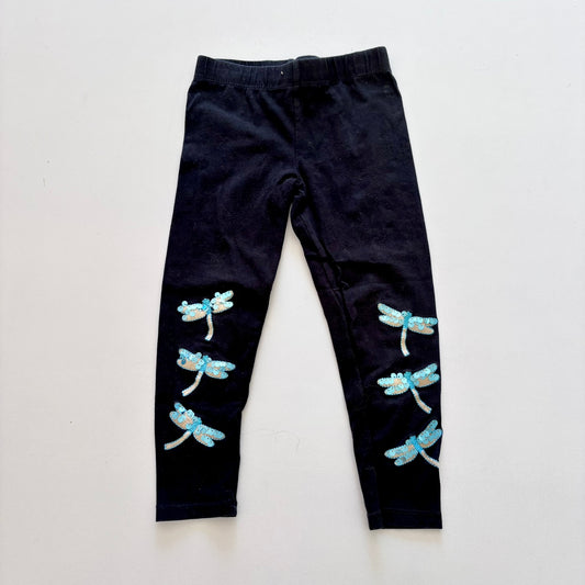 $2 BASICS - Mango Dragonfly Leggings, Size 4