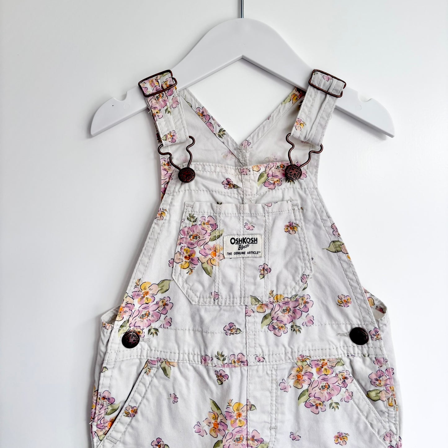 OshKosh Floral Overalls, Size 2T