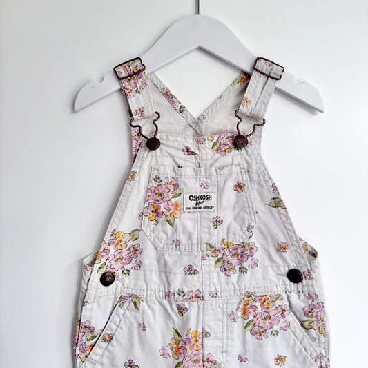 OshKosh Floral Overalls, Size 2T