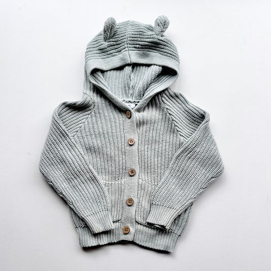 Jamie Kay Bear Knit, Size 1 (Ocean Spray)