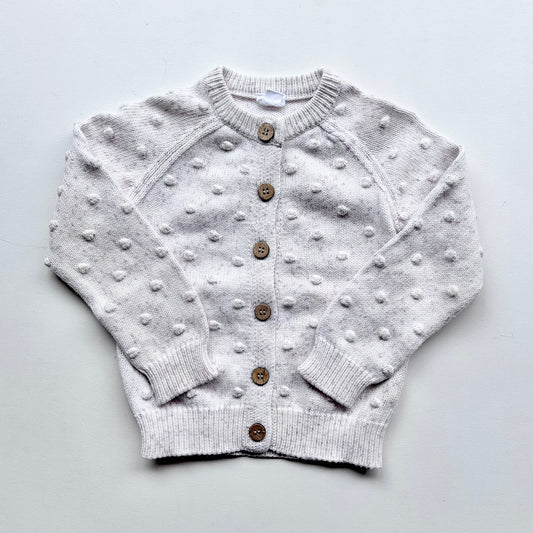 Jamie Kay Dotty Knit, Size 1 (Marshmallow)