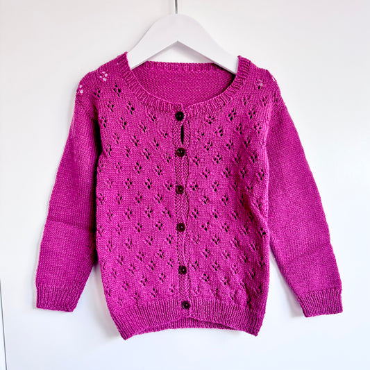 Hanknitted Cardigan, Size 2