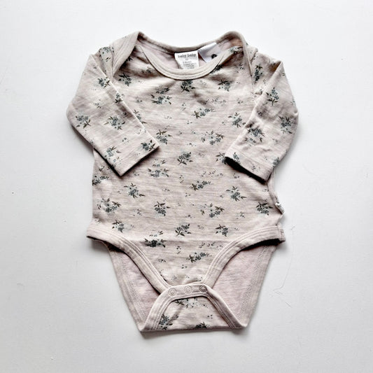 Baby Baby Merino Floral Bodysuit, 3-6m
