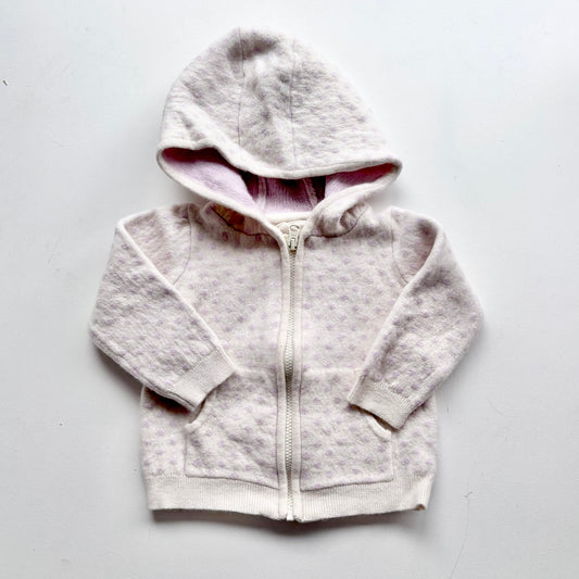 Little Bundle Merino Polka Dot Hoodie, 6-12m