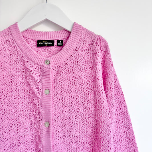 Rock Your Kid Lace Cardigan, Size 4