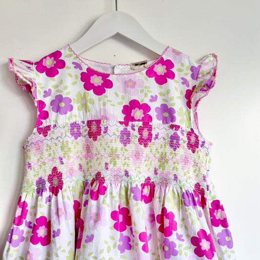 Laura Ashley Floral Smocked Dress, Size 6