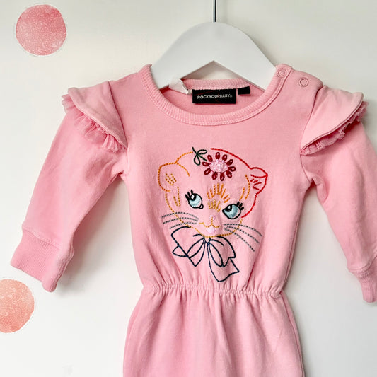 Rock Your Baby Cat Onesie, 0-3m