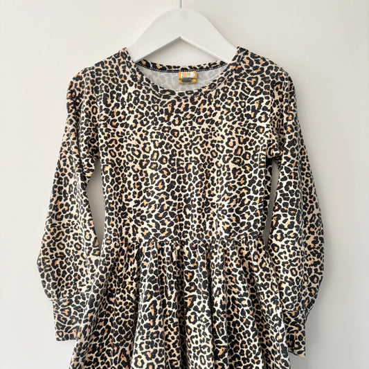 Rock Your Kid Leopard Dress, Size 5