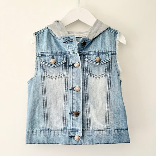 Charlie & Me Denim Vest, Size 3