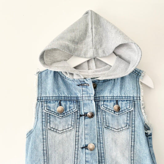 Charlie & Me Denim Vest, Size 3