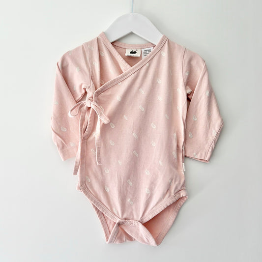 Buck & Baa Kimono Bodysuit, Size 1