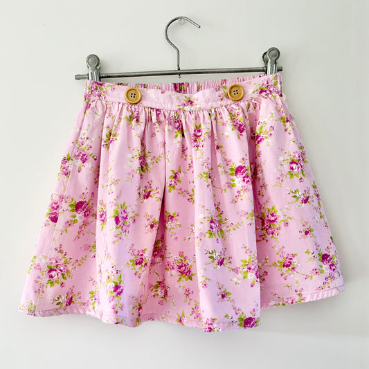 La Sienna Floral Skirt, Size 5 (with free matching bow)