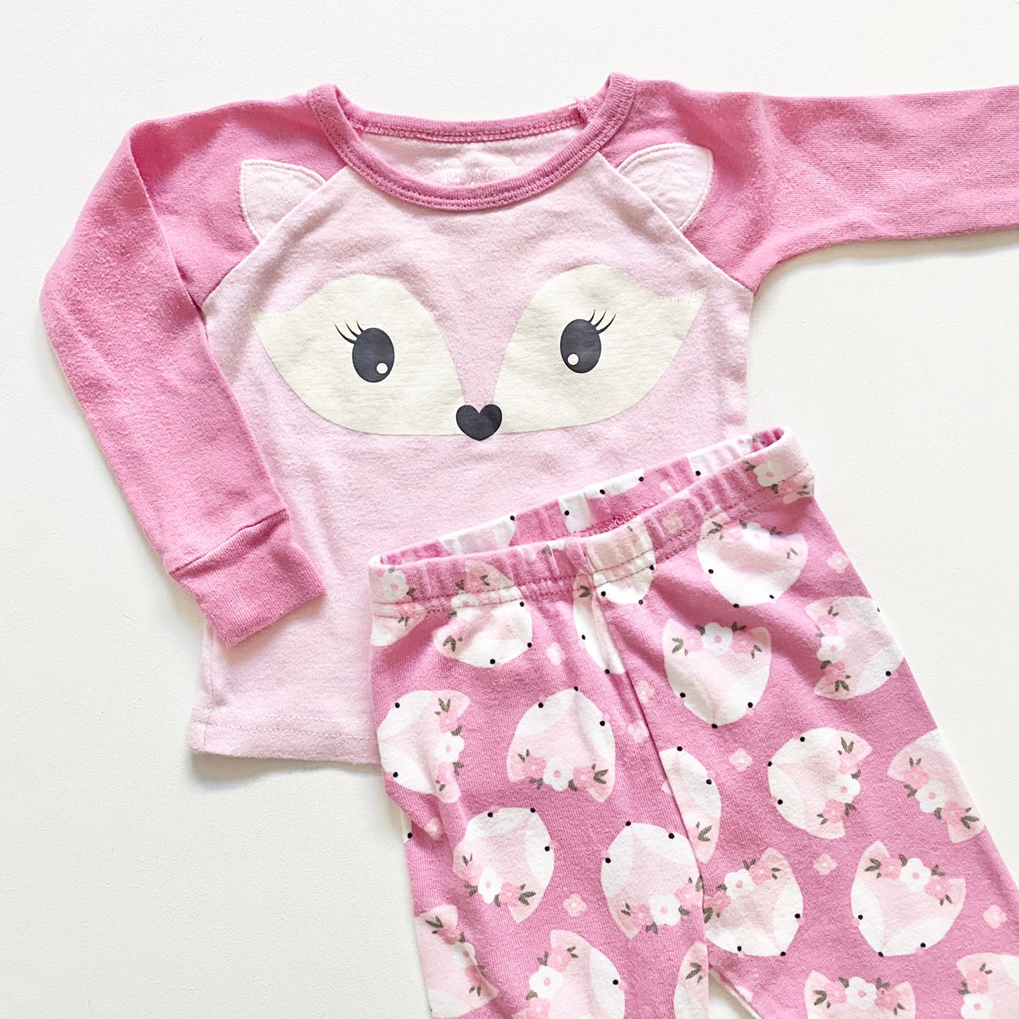 Children's Place Floral Fox Set, 3-6m