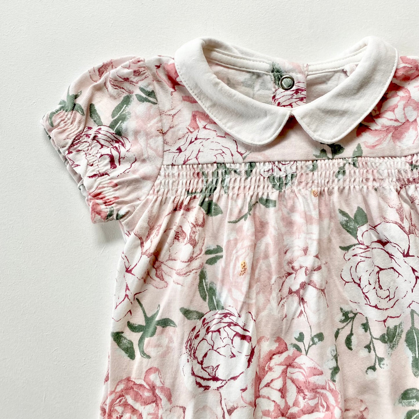 Tu Vintage Rose Romper, 3-6m