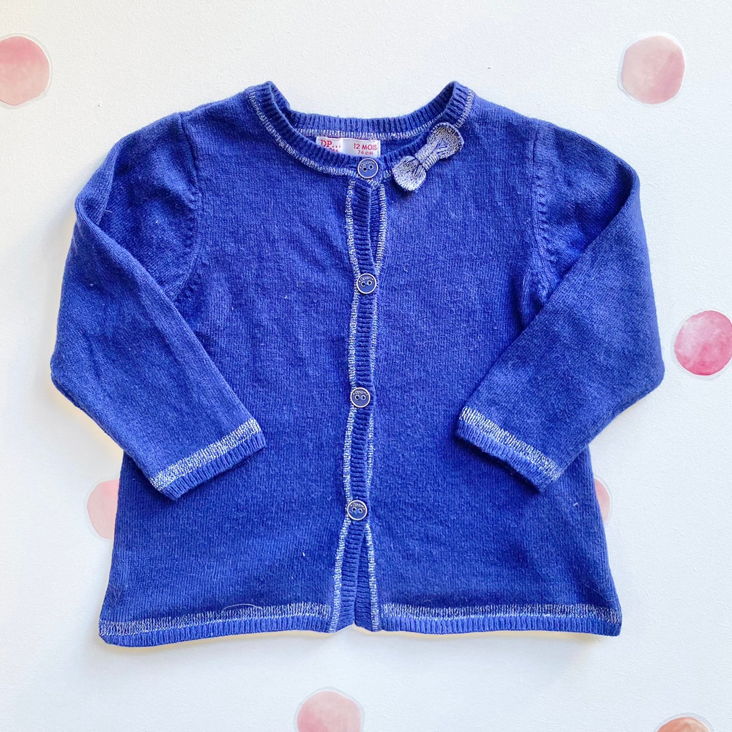 Glitter Wool Cardigan, 12m